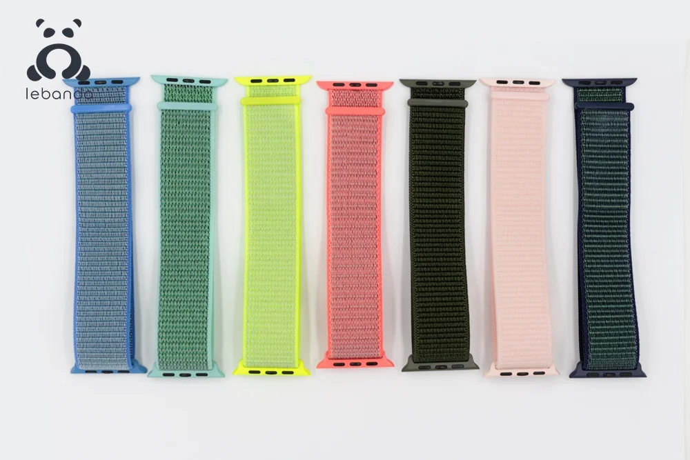 Lebanda Sport loop для apple watch 5, 4, 3, 2, 1, ремешок для iwatch 38, 40, 42, 44 мм, тканый нейлоновый ремешок, Аляска, синий