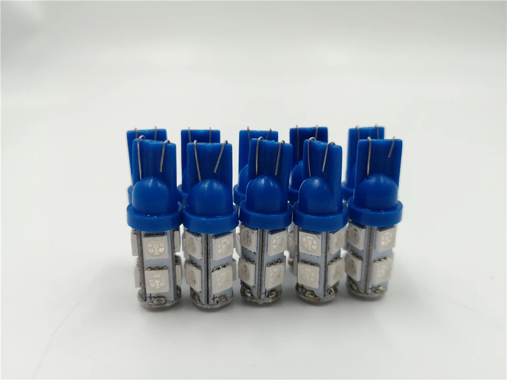20pcs T10 5050 9SMD 9LED Car Led 194 168 192 W5W DC 12V Auto mobile Bulbs Parking Lamp Wedge Interior Side Marker Lights | Автомобили и