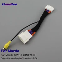 18 pins connector wire for mazda 3 mazda3 2017 2021 car rca adapter cable rear view camera original video