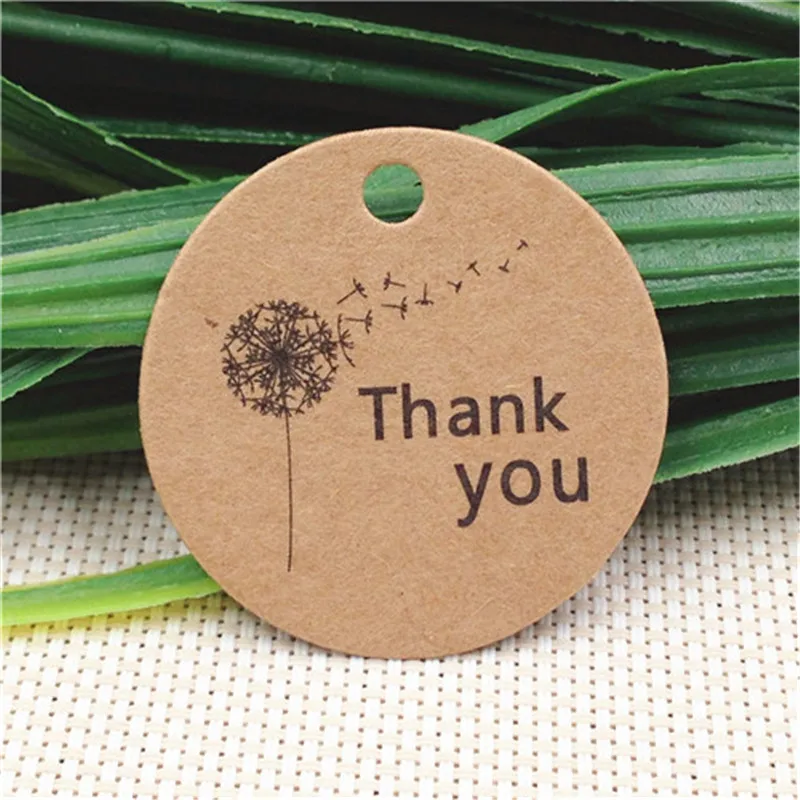 c34 50 шт./лот, ручная работа, 1,18 дюймов, крафт-бумага, подвесные бирки для одежды, картонная бумага, подвесные бирки, подарочные этикетки для сумок/бутылок - Цвет: c34
