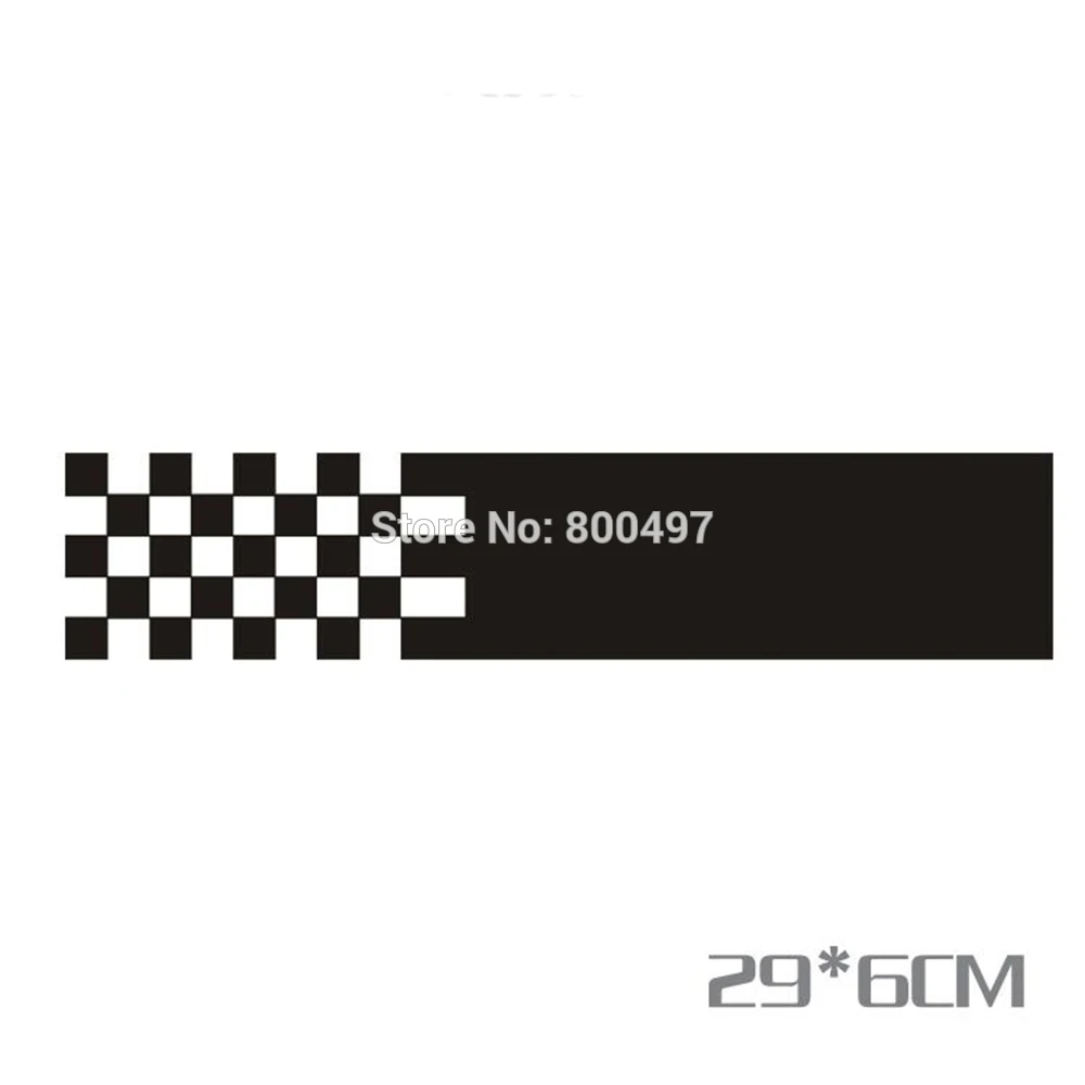 Креативные автомобильные наклейки черно-белые в клетку для Теслы Ford Honda Toyota Chevrolet