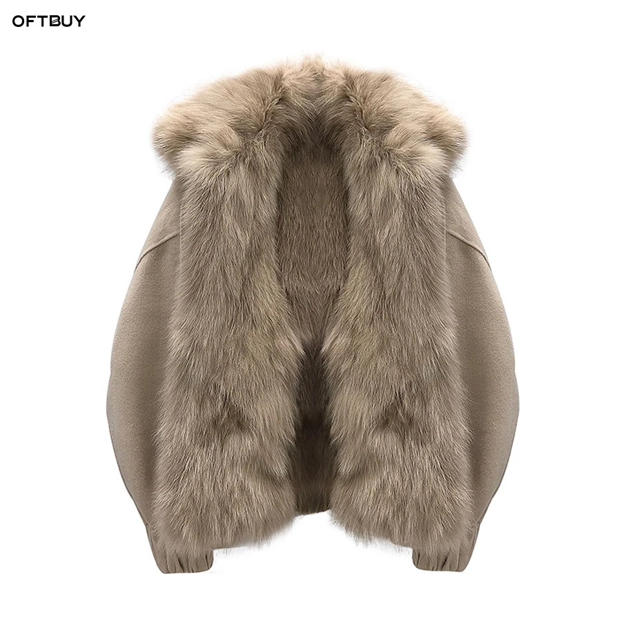 OFTBUY 2019 роскошная зимняя куртка Женская парка натуральная Шуба из натурального