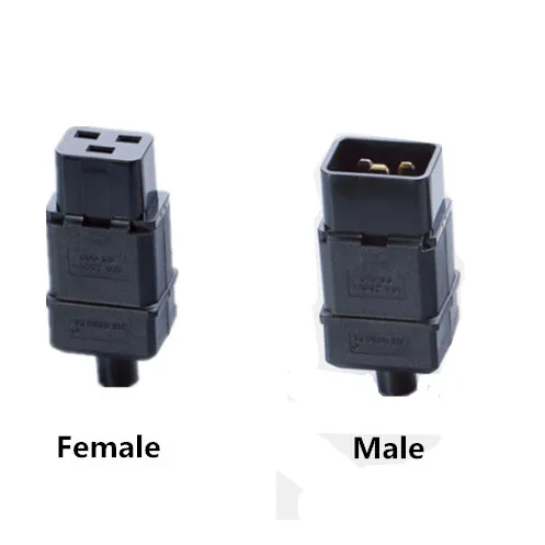 Разъем для электрического кабеля питания переменного тока IEC320 C19 C20 16A 250