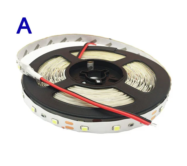 Светодиодные ленты светильник 12V 5 м 300 светодиодный s SMD 3528 2835 Диодная лента RGB для высоких и низких лучей и одиночного Цвета высокое качество светодиодный ленточный гибкий светильник s - Испускаемый цвет: A