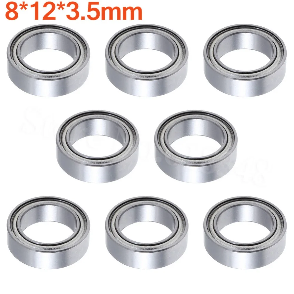 8 шт. шарикоподшипники подшипник оси 8x12x3 5 мм для 1/18 весы Revel 24540 Scorch Hobbico Dromida BX/MT/SC4.18