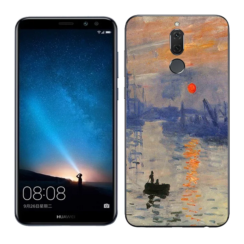 Мягкий силиконовый чехол для телефона Huawei Nova 2i с масляной окраской Mate 10 Lite / nova