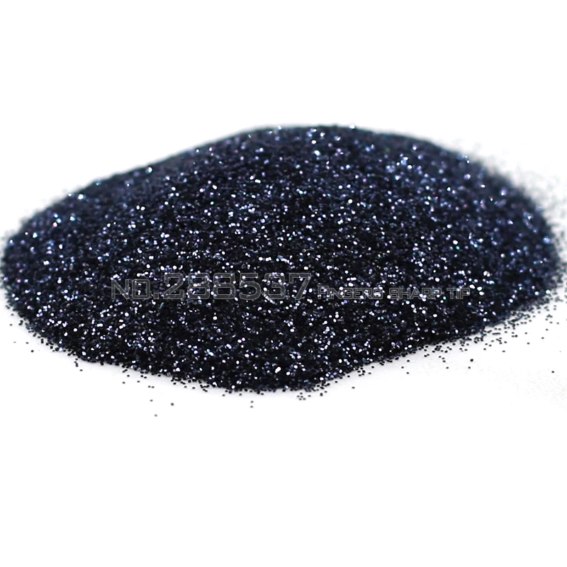 2017 горячее искусство ногтей 0 2 мм синий и черный порошок голографическая