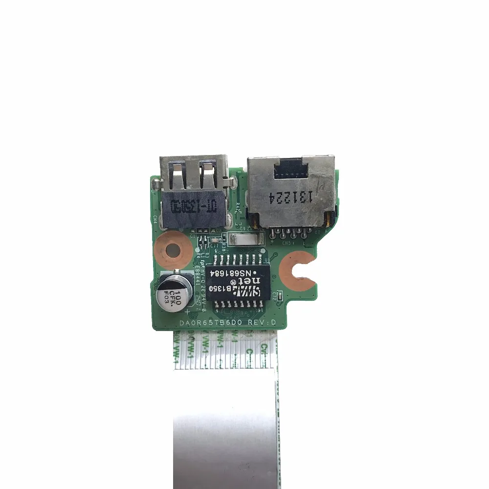 Оригинальная плата для порта Ethernet USB HP 15 E 17 DA0R65TB6D0 полностью протестирована