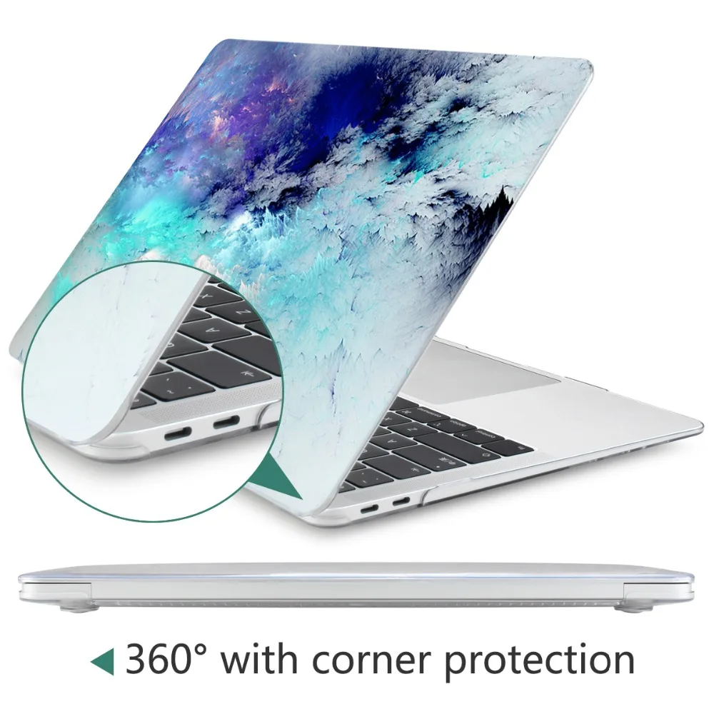 4 в 1 Набор мраморный чехол для Apple MacBook Pro Air 13 15 16 дюймов Сенсорная панель A2141 A2159 A1932 A1706 A1990 жесткий чехол+ Бесплатный подарок