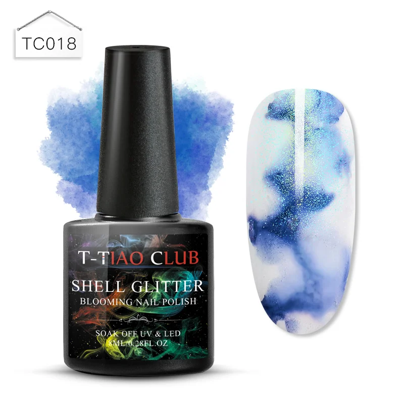T-TIAO CLUB floming лак для ногтей Гель-лак эффект цветок замочить от УФ светодиодный Гель-лак для маникюра Лак для ногтей украшение - Цвет: S03423
