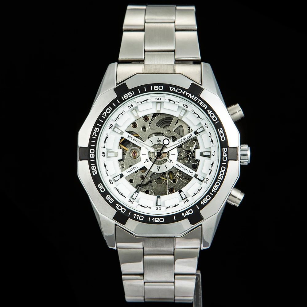 Мужские автоматические механические часы с металлическим ремешком C1262 | Наручные