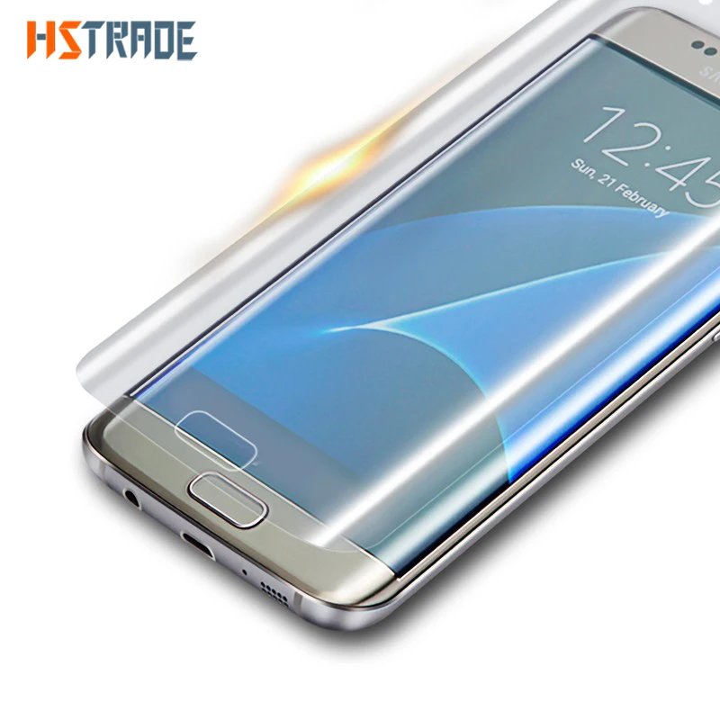 3D изогнутая мягкая защитная пленка для Samsung Galaxy S7 S6 Edge полное покрытие Защитная