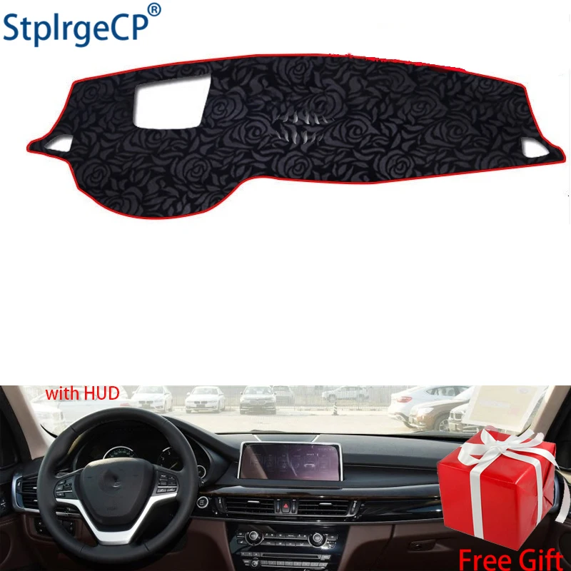 

Latest Rose Pattern Non-slip Car Dashboard Cover Dash Mat Pad DashMat ANti-UV Car Sticker for BMW X5 2014 - 2018 Car Styling