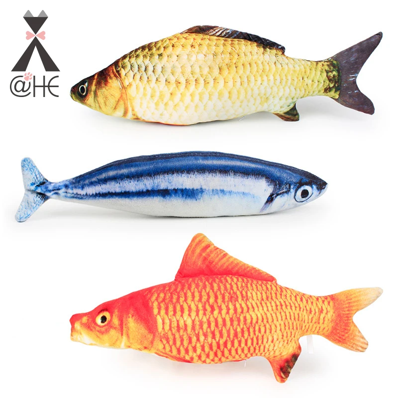 @ HE игрушка для домашних животных кошек плюшевая имитация рыбы маленькая кошачья