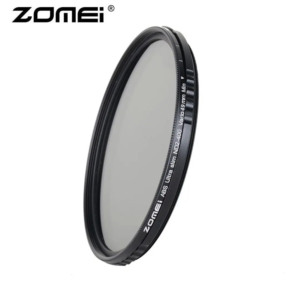 ZOMEI Тонкий ABS Fader ND2 400 Регулируемый Фильтр нейтральной плотности от до ND400 Для DSLR