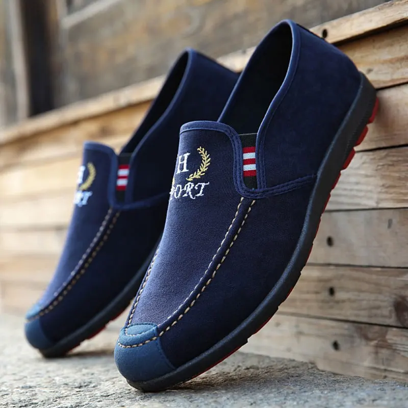 Spring Casual Men Loafer Breathable Canvas Shoes Footwear Comfortable Flats Male Cotton Chaussure Homme Human Race | Обувь