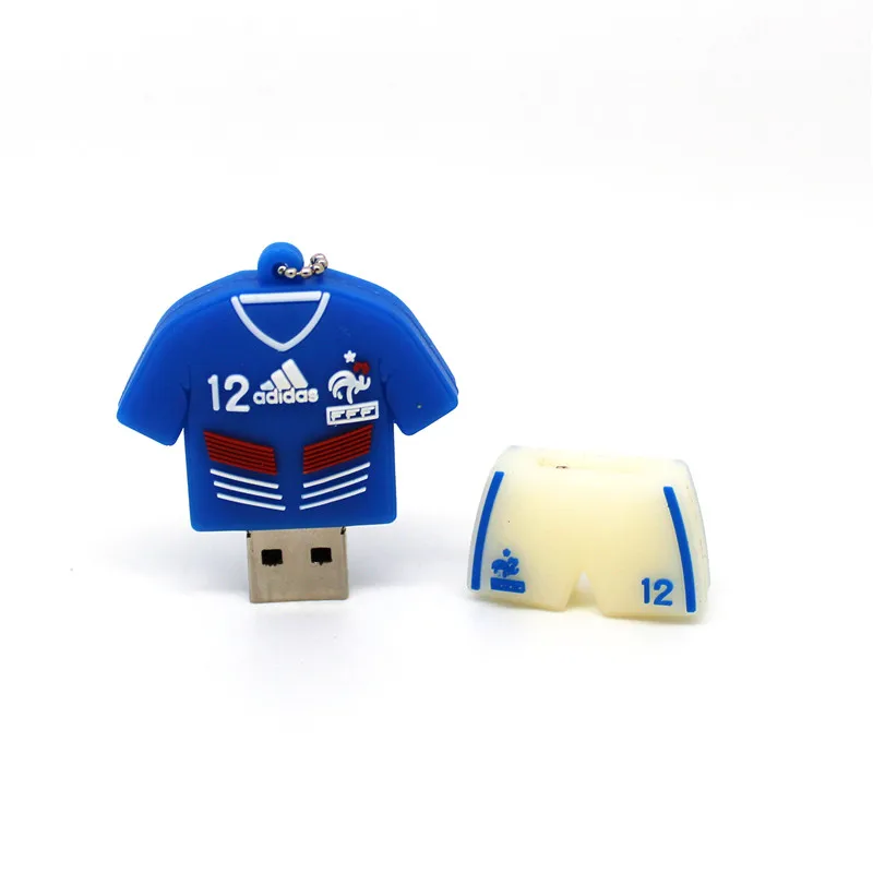 Модная футбольная одежда USB флеш-накопитель 4 ГБ 8 ГБ 16 ГБ 32 ГБ 64 ГБ футбольный игрок Джерси Флешка Бразилия/Канада Флаг Карта памяти