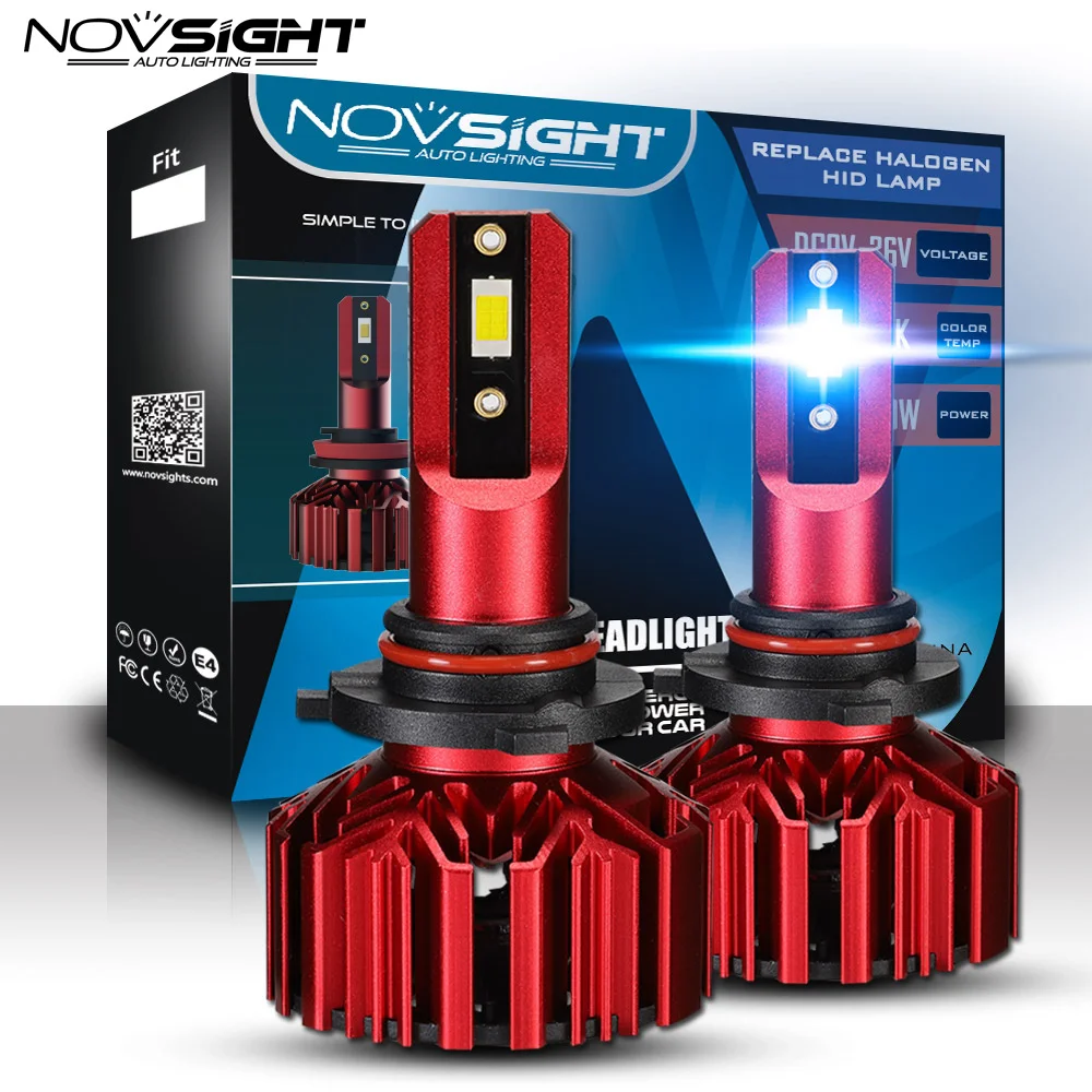 Novsight 2 шт. H7 Led H4 светодиодные Автомобильные фары H1 H3 H11 HB3 HB4 9005 9006 60 Вт 10000LM 12 в 6000 К
