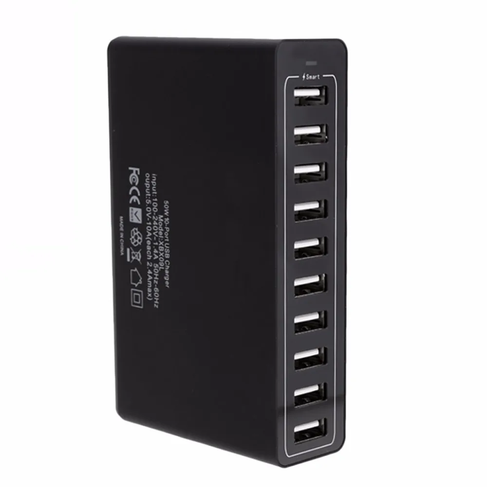 Горячая распродажа 10 А 50 Вт портов USB мощность зарядный концентратор порты и