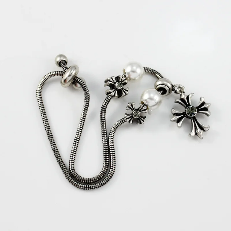 YalooWa pendant-type pull punk Bracelet Silver-color plated jewelry hand leisure fashion | Украшения и аксессуары