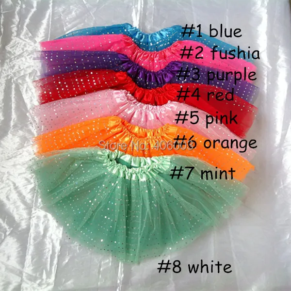 

2014 new style baby girls white sequin giltter sparkly fluffy tulle ballet tutu skirt pettiskirt for children skirt