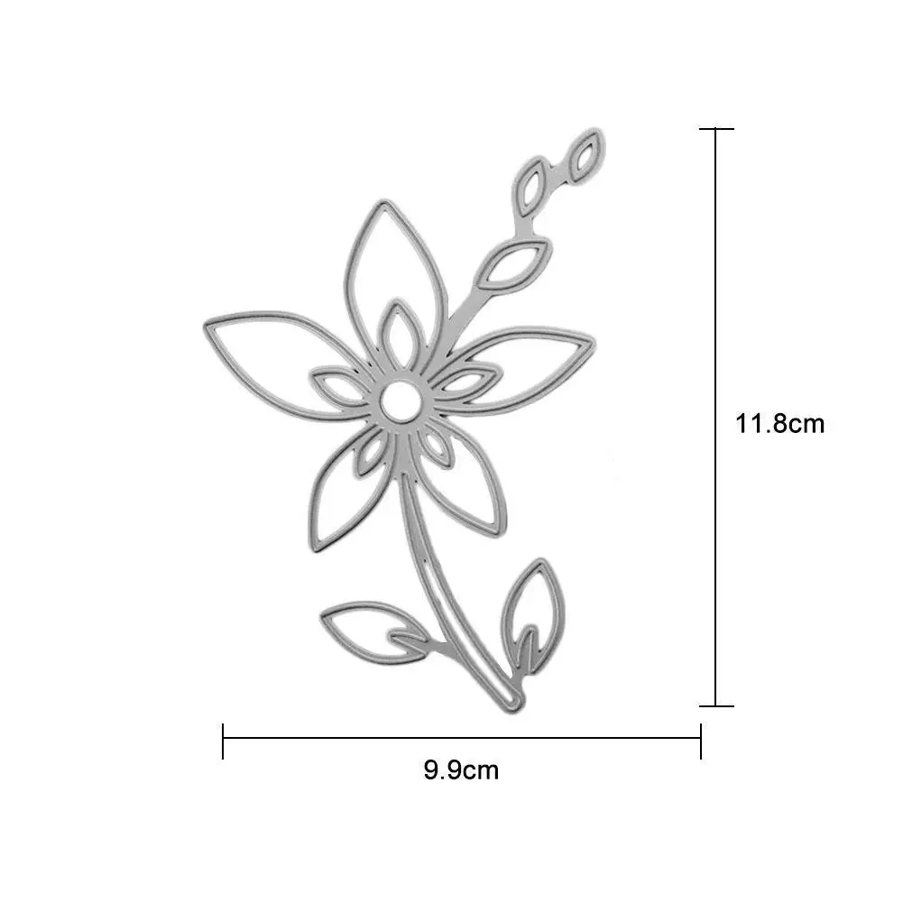 Металлические штампы для скрапбукинга карт тиснение трафарет ветка лист папка