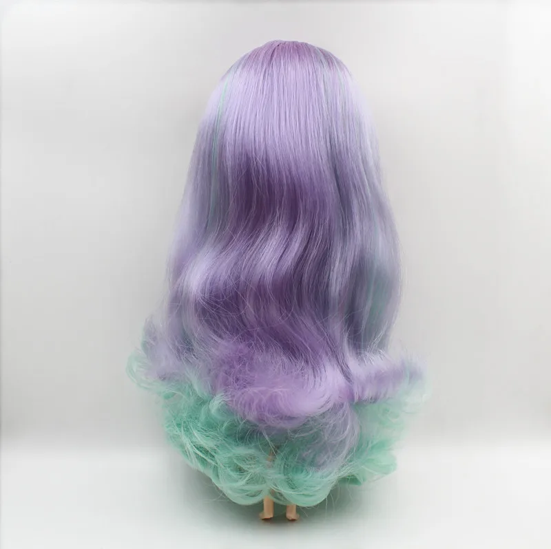 Кукла Blygirl кукла Blyth фиолетово-зеленая челка с завитками обычное тело 7 шарнирных