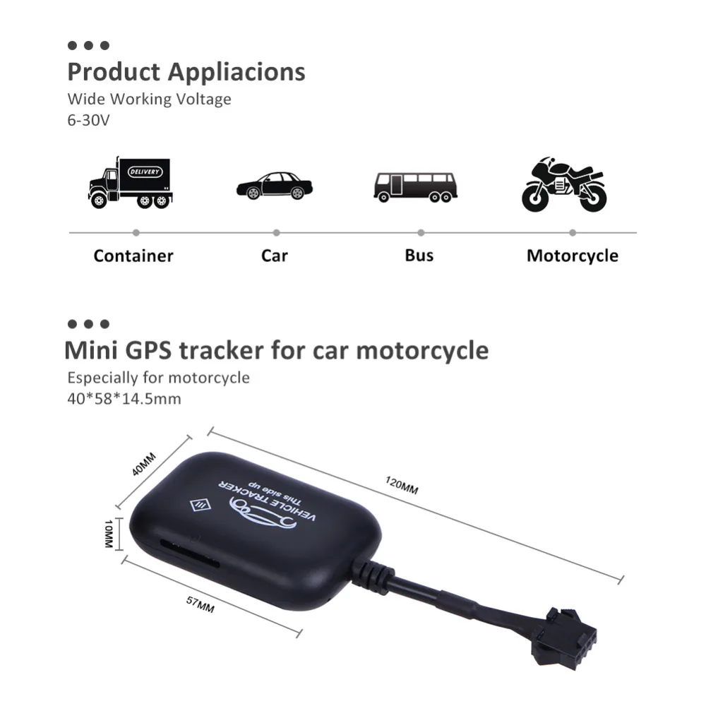 Супер мини GPS трекер ET 01 устройство слежения для мотоцикла и автомобиля гео забор