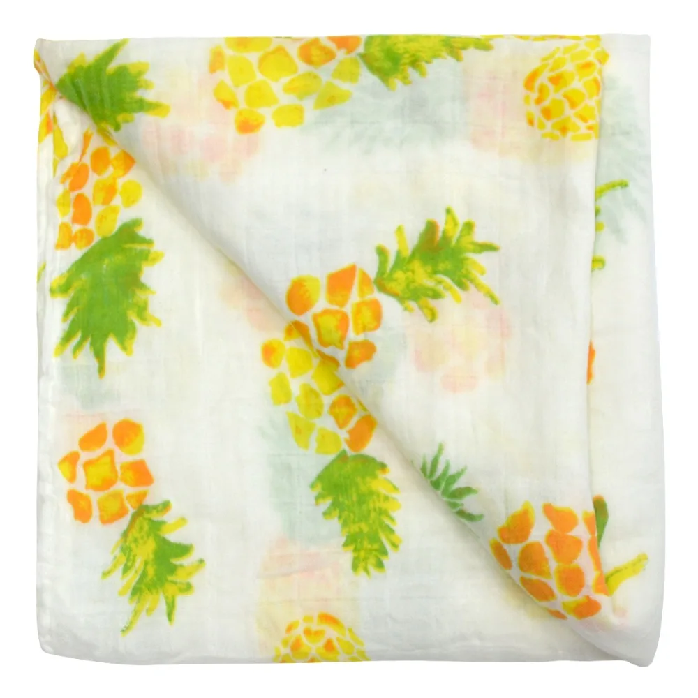 

Lion Bear Baby blankets newborn Muslin Swaddle Cotton/Bamboo Fiber 0-36 Month Comfortable 2 layer 120cm*120cm Soft Wrap for Baby