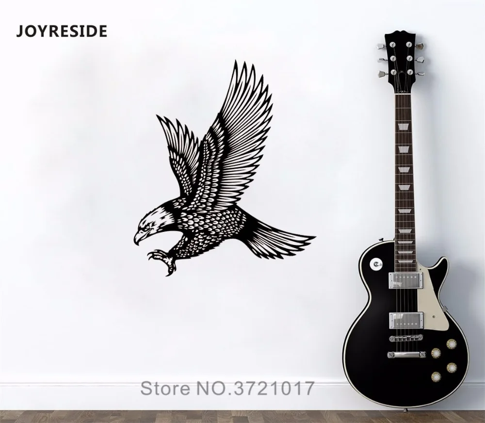 Виниловая наклейка на стену joysebe Flying Eagle птица охоты украшение для детской