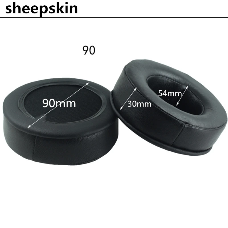 Сменные амбушюры из овчины 90 мм пенопластовые для Sony MDR V700 Z700 Sennheiser HD424 HD205