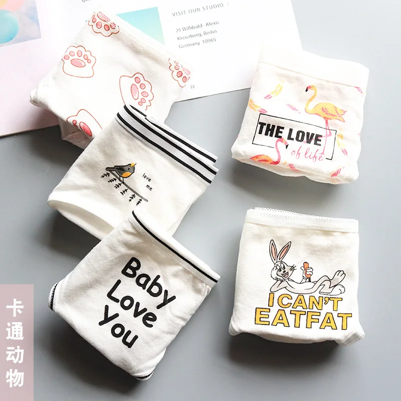 SP& CITY 5 шт. нижнее белье из хлопка с героями мультфильмов для женщин бесшовные трусики для менструации мягкие дышащие трусы милое нижнее белье
