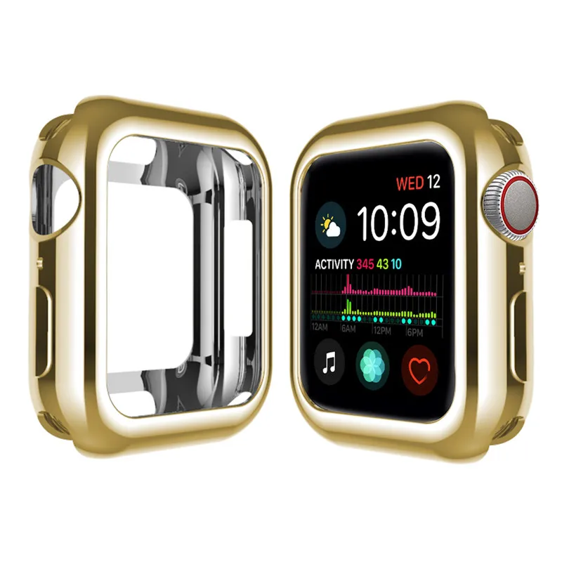 Полный защитный чехол для Apple Watch Series 5 4 3 2 1 бампер Защитная пленка iWatch 42 мм 38 44 40