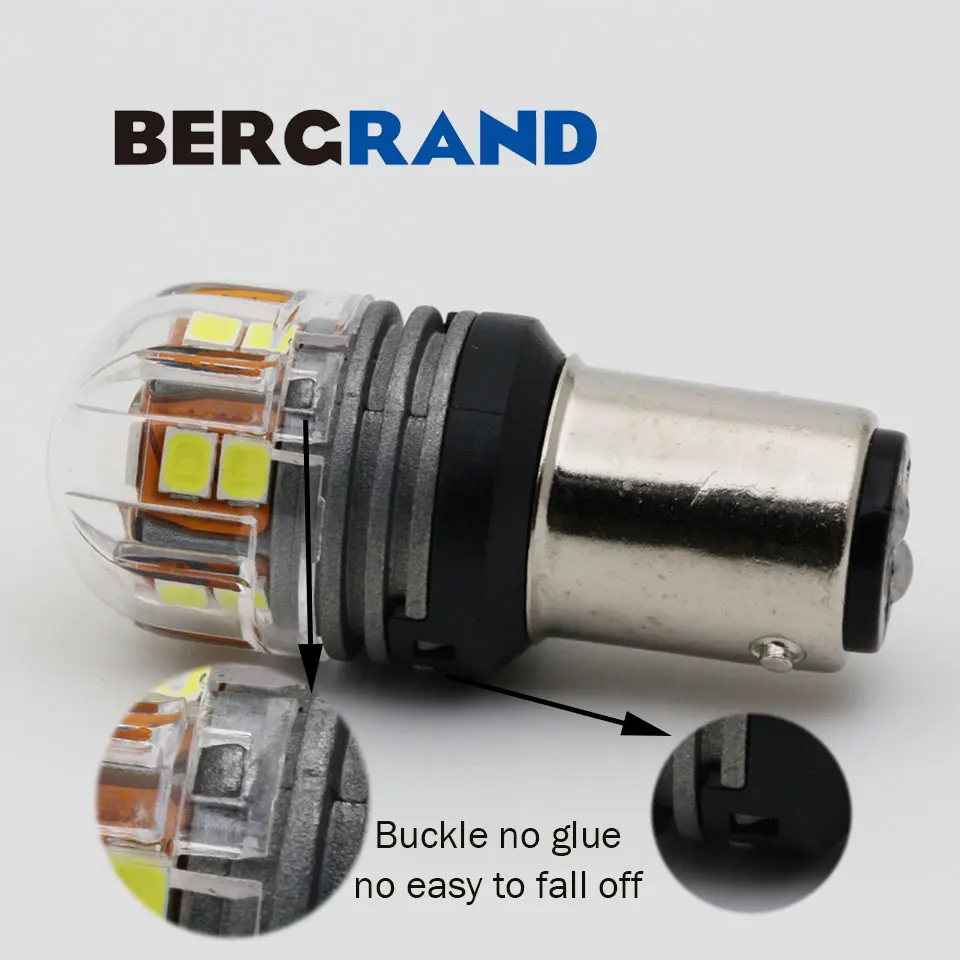 2 шт. автомобисветодиодный светодиодные лампы 1157 BAY15d 15SMD 2835 | Автомобили и