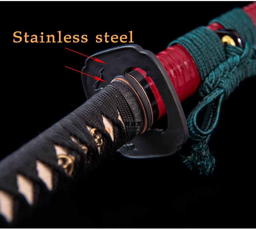 

Full Tang Japanese Sword Samurai Katana T10 Clay Tempered Battle Sharp Blade hand forged clay tempered folded steel Japanese Sam