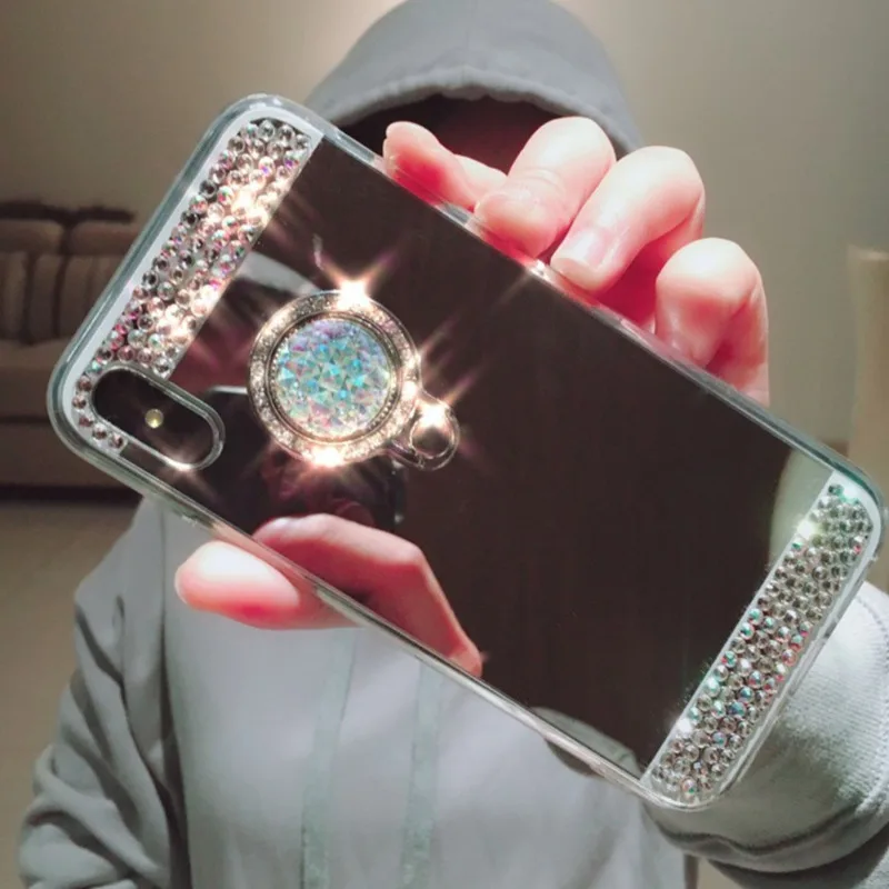 Роскошный брендовый чехол для IPhone Xs Max Iphone Xr ювелирное зеркало телефона покрытие