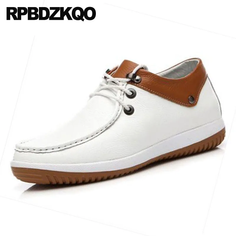 Удобная обувь из натуральной кожи скрытое увеличение высоты для мужчин