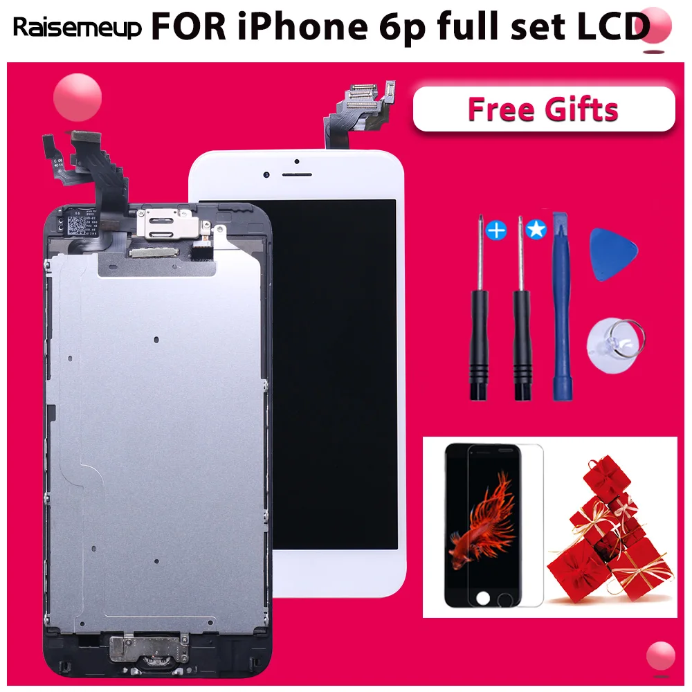 Полный ЖК-дисплей для iPhone 6 Plus или полная сборка Дисплей сенсорный дигитайзер