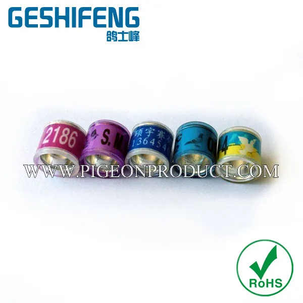 Бесплатная доставка 100 шт на заказ с флагом голубиное кольцо для голубиных