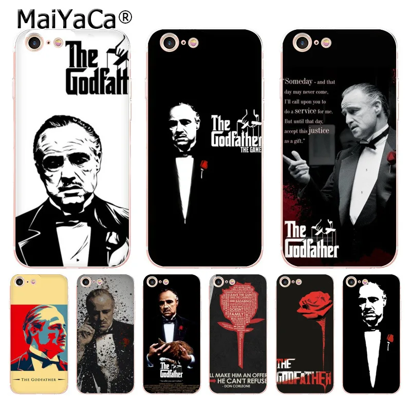 MaiYaCa Godfather Marlon Brando цветной милый чехол для телефона iPhone 8 7 6 6S Plus X 5 5S SE 11pro|Бамперы| |