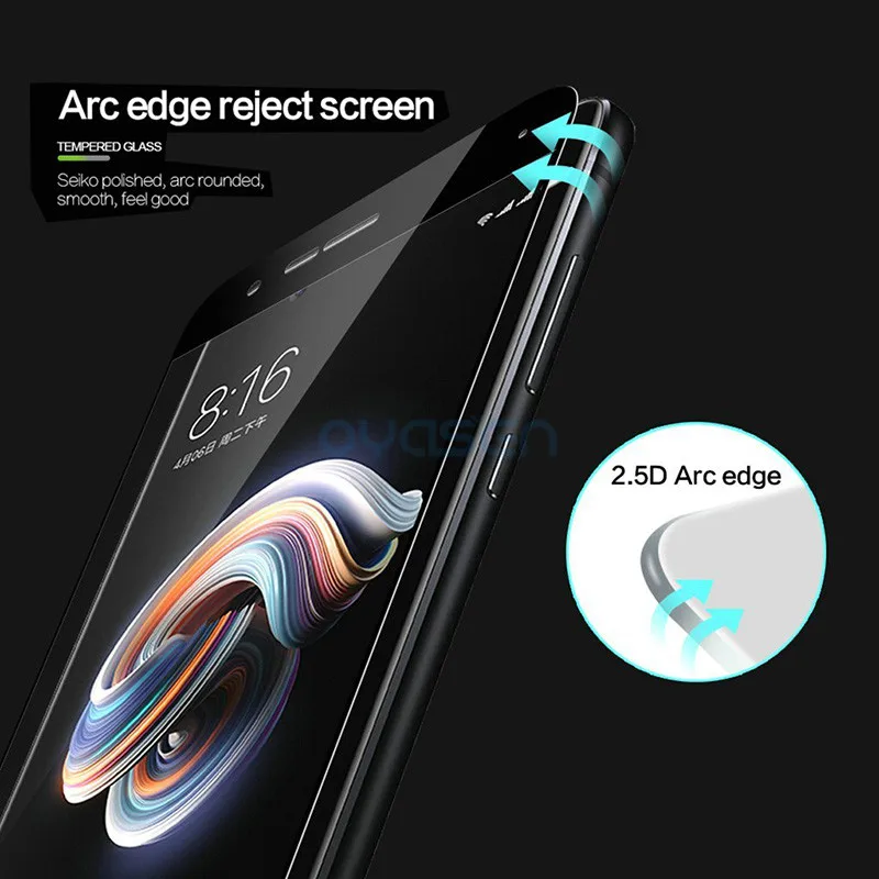 Полная защита экрана для Xiaomi Mi Note 3 Note3 5 дюймов 9H закаленное стекло с защитой от