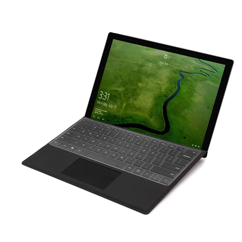 XSKN for Microsoft Surface Pro 5 Type Cover Keyboard Skin Clear TPU Translucent Dust-proof Proector Sticker Film | Компьютеры и офис