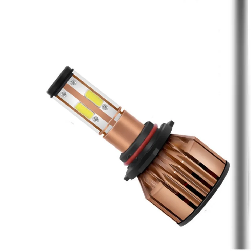 2 шт. H7 светодиодный 4 side T9 H4 Автомобильная фара COB H11/H8/H9 H1 H3 9005/HB3 9006/HB4 Hir2 H27 8000LM 6500K 12В