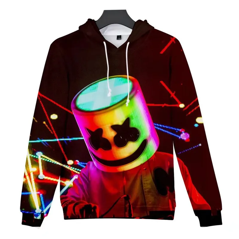 DJ Marshmellow толстовки 8 цветов ZSQH Marshmello новый стиль Топ косплей костюм для детей wo