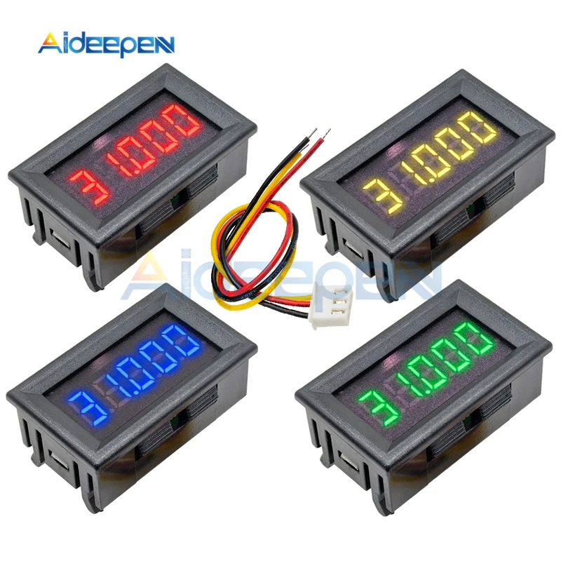 DC 0 33 000 V 3 провода 5 битов 36 дюйма светодиодный цифровой вольтметр 3V 5V 12V 24V детектор