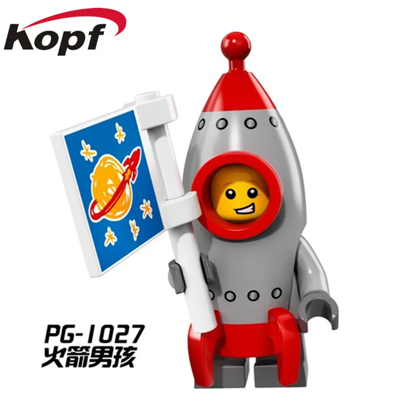 PG1027 Without Box Одиночная Супер Герои Рик и Морти Модель Кирпичи фигурки строительные блоки Развивающие игрушки для детей KF278 - Цвет: PG1027 Without Box