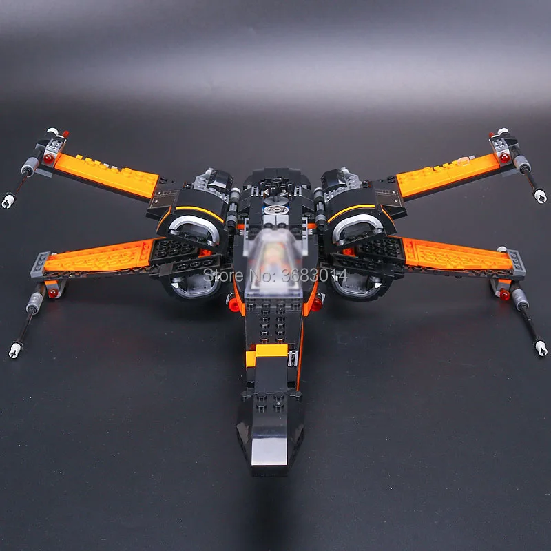 748 шт. Звездные войны POE x Wing Fighter Модель Кирпичи рисунок блок игрушка 05004