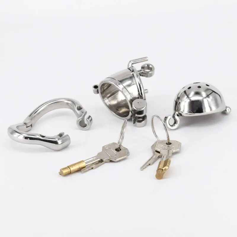 Мужская клетка целомудрия SODANDY с 2 замками из нержавеющей стали искусственная