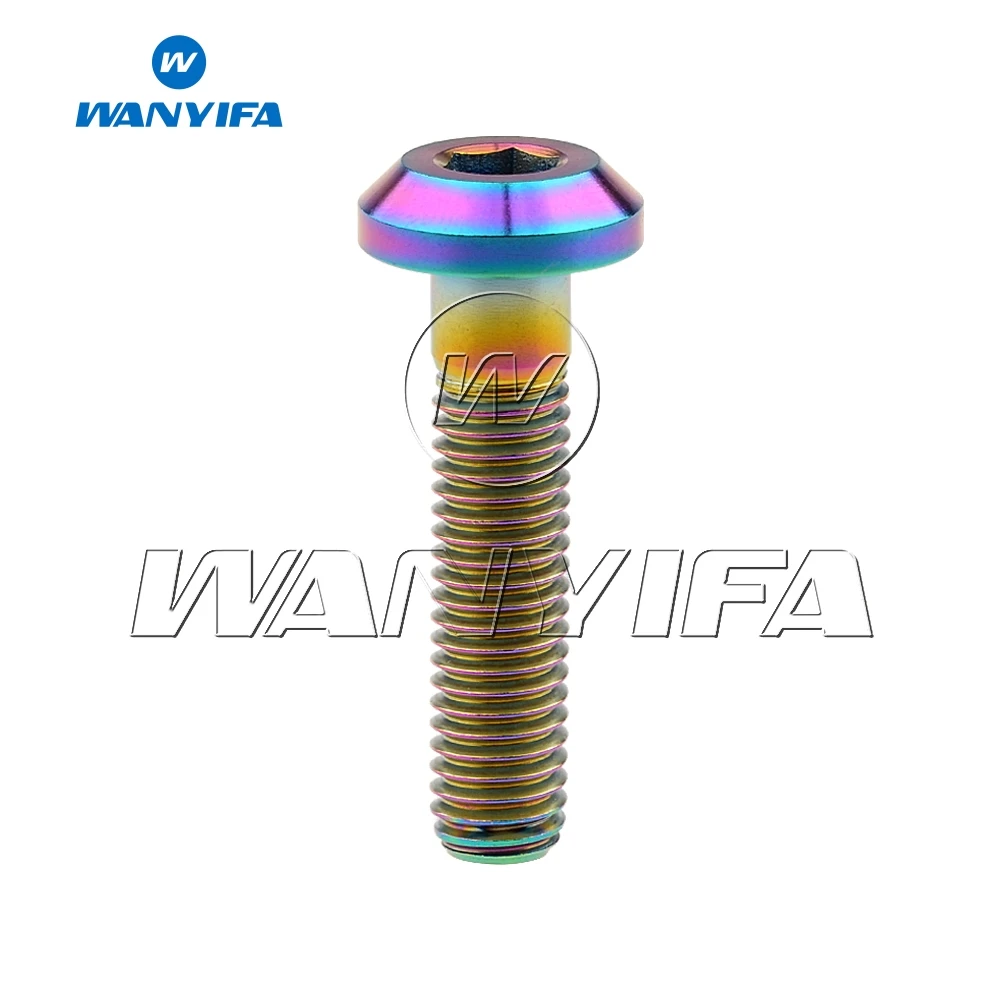 Титановый &quotWanyifa&quot Болт M8 x 15 20 25 30 35 40 мм шестигранный ключ кнопка головкой для