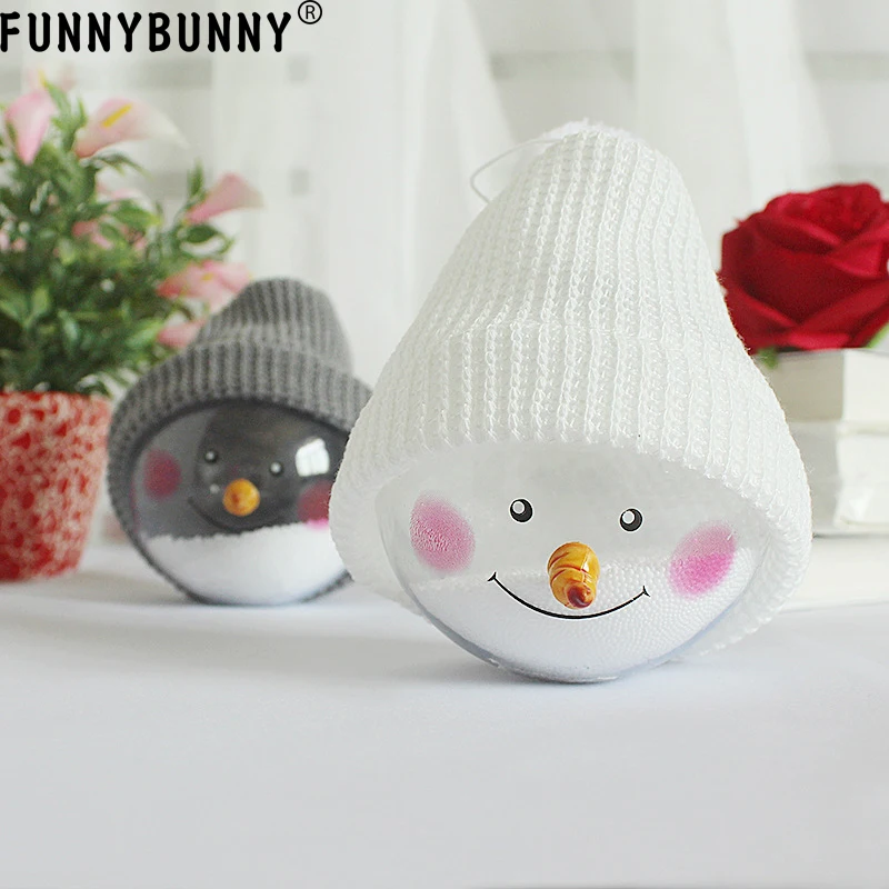 FUNNYBUNNY креативная кукла прозрачный Снеговик мяч Рождественские подвесные
